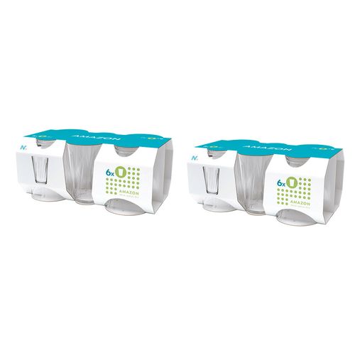 Kit 12 Copos Nadir Amazon em Vidro Transparente 190ml 5129641 b
